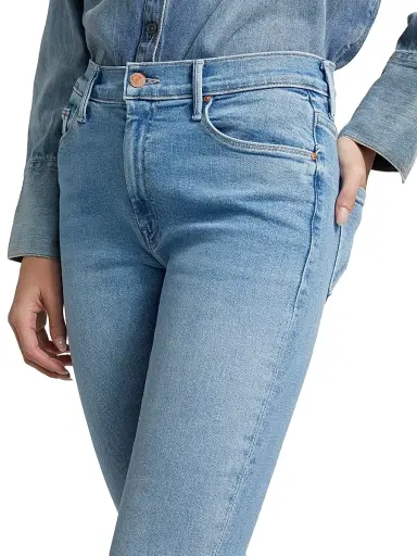 Mother Women's Weekender Mid-Rise Flare Ankle Jeans - Blessing In Disguise | Thumbnail 6 Mother Women's Weekender Mid-Rise Flare Ankle Jeans - Blessing In Disguise | Thumbnail 6