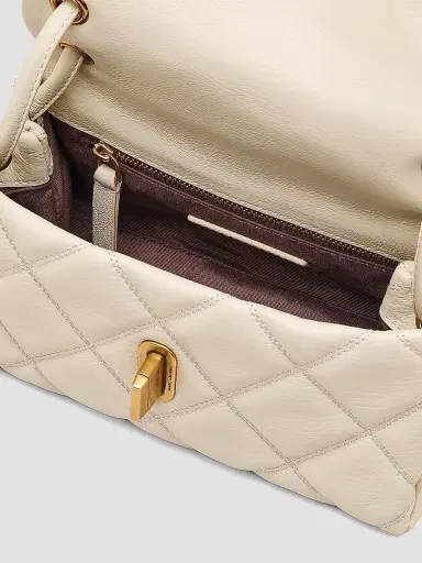 Marc Jacobs Women's The Quilted Mini Dual Shoulder Bag - Cloud White | Thumbnail 4