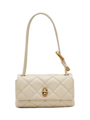 Marc Jacobs Women's The Quilted Mini Dual Shoulder Bag - Cloud White | Thumbnail 1