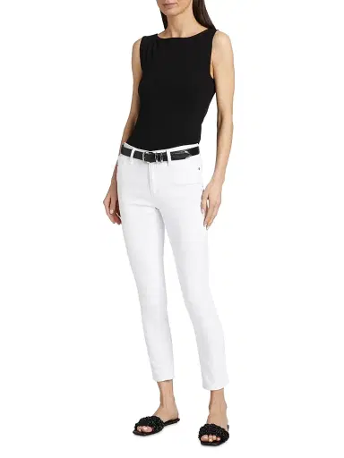 AG Jeans Women's Prima Ankle Low-Rise Jeans - White - Size 31 | Thumbnail 2