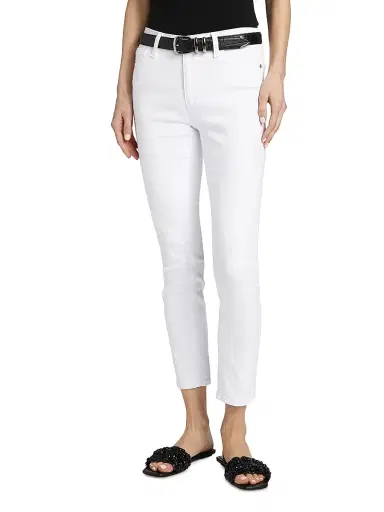 AG Jeans Women's Prima Ankle Low-Rise Jeans - White - Size 31 | Thumbnail 3