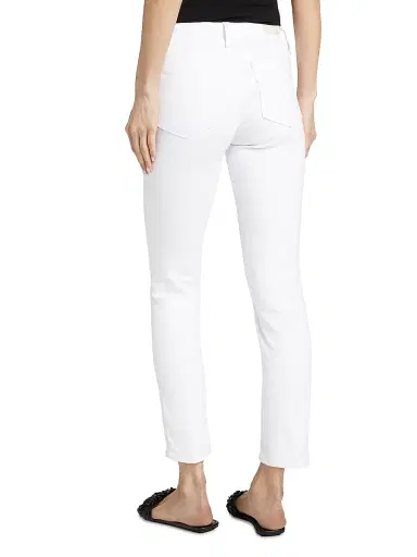 AG Jeans Women's Prima Ankle Low-Rise Jeans - White - Size 31 | Thumbnail 5