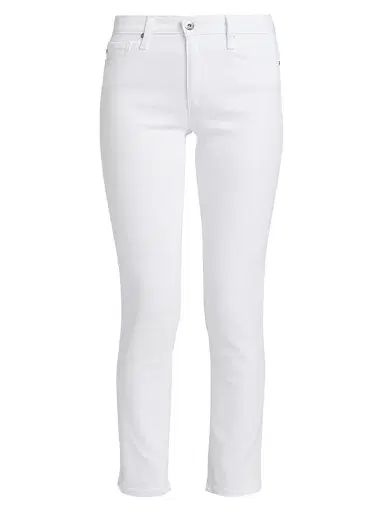 AG Jeans Women's Prima Ankle Low-Rise Jeans - White - Size 31 | Thumbnail 1