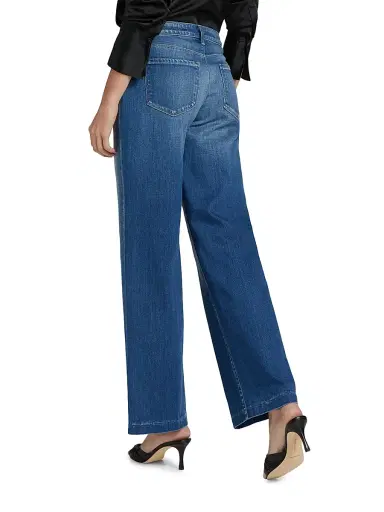 L'AGENCE Women's Joanne Low-Rise Wide-Leg Jeans - Palermo | Thumbnail 5