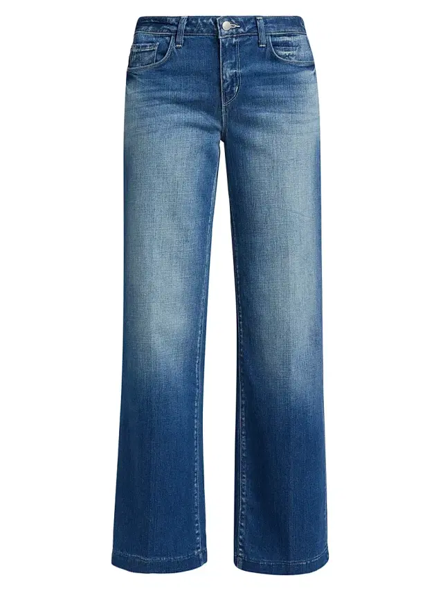L'AGENCE Women's Joanne Low-Rise Wide-Leg Jeans - Palermo