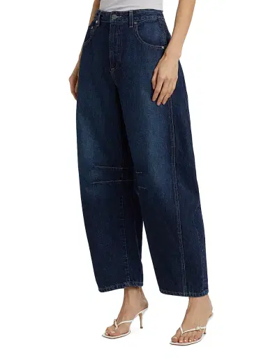 TWP Women's New Barrel Jeans - Dark Wash | Thumbnail 4