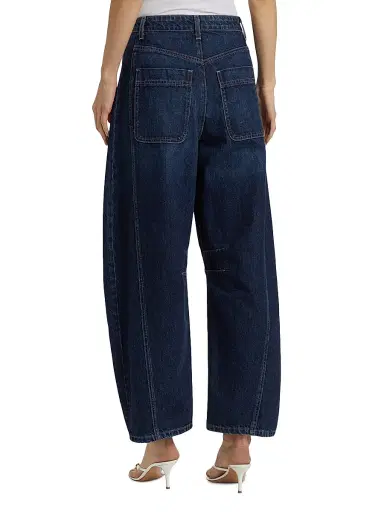TWP Women's New Barrel Jeans - Dark Wash | Thumbnail 5
