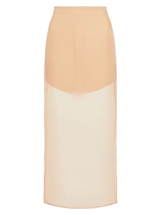 Women's Sylkie Shirt Tail Midi-Skirt - British Khaki