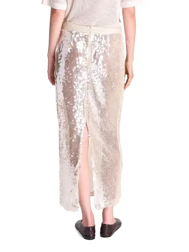 TWP Women's Sylkie Sequined Midi-Skirt - Beige Clear - Size 10 | Thumbnail 5 TWP Women's Sylkie Sequined Midi-Skirt - Beige Clear - Size 10 | Thumbnail 5