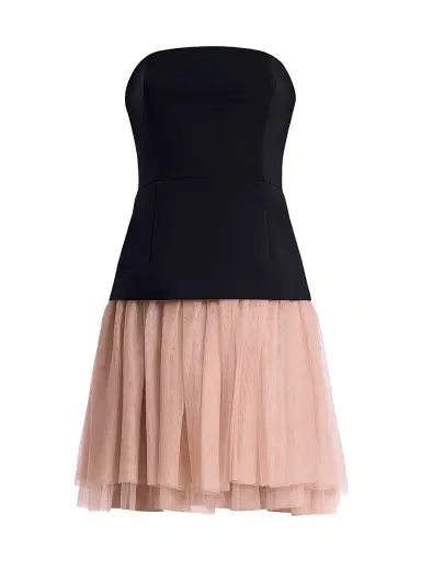 BCBGMAXAZRIA Women's Strapless Tutu Dress - Black Almond - Size 6 | Thumbnail 1 BCBGMAXAZRIA Women's Strapless Tutu Dress - Black Almond - Size 6 | Thumbnail 1