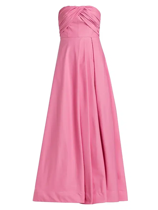 As It May Women's Alma Faille Sateen Strapless Corset Gown - Orchid