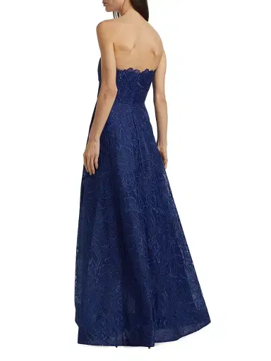 As It May Women's Joie Embroidered Organza Strapless A-Line Gown | Thumbnail 5 As It May Women's Joie Embroidered Organza Strapless A-Line Gown | Thumbnail 5