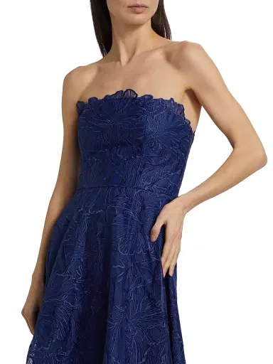 As It May Women's Joie Embroidered Organza Strapless A-Line Gown | Thumbnail 6 As It May Women's Joie Embroidered Organza Strapless A-Line Gown | Thumbnail 6