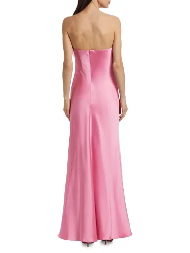 As It May Women's Lisette Organza Rosette Satin Strapless A-Line Gown - Orchid | Thumbnail 5 As It May Women's Lisette Organza Rosette Satin Strapless A-Line Gown - Orchid | Thumbnail 5