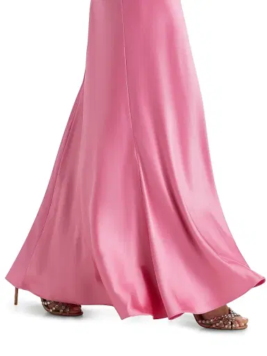 As It May Women's Lisette Organza Rosette Satin Strapless A-Line Gown - Orchid | Thumbnail 6 As It May Women's Lisette Organza Rosette Satin Strapless A-Line Gown - Orchid | Thumbnail 6