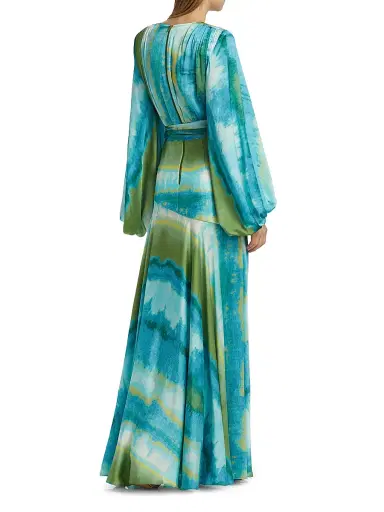 Bronx and Banco Women's Carmen Coastal Gown - Blue Multi | Thumbnail 5