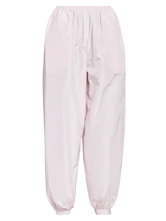 Women's Silk Balloon-Leg Trousers - Rose Pale