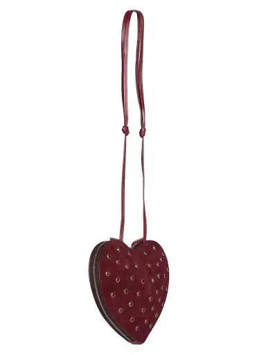 Alaïa Women's Le Coeur Leather Bag - Rouge Grenat | Thumbnail 4 Alaïa Women's Le Coeur Leather Bag - Rouge Grenat | Thumbnail 4