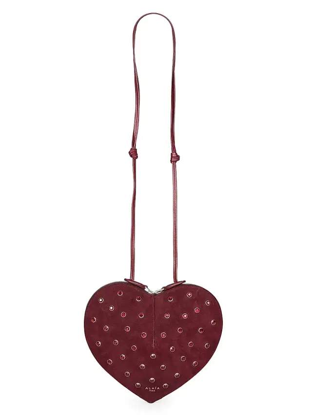 Women's Le Coeur Leather Bag - Rouge Grenat Women's Le Coeur Leather Bag - Rouge Grenat