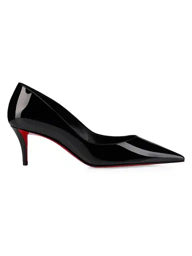 Christian Louboutin Women's Miss Z 60MM Patent Leather Pumps - Black - Size 12 | Thumbnail 1