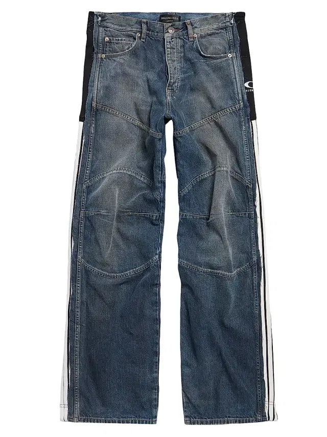 Balenciaga Men's Cut-Up Tracksuit Jeans