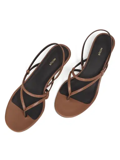 NEOUS Women's Safi Leather Slingback Sandals - Dark Taupe - Size 9 | Thumbnail 4 NEOUS Women's Safi Leather Slingback Sandals - Dark Taupe - Size 9 | Thumbnail 4