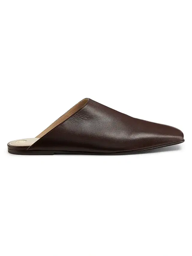Women's Alba Waxed Leather Mules - Powder Brown