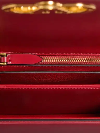 Valentino Garavani Women's  Vain Shoulder Bag in Shiny Calfskin - Rosso Valentino | Thumbnail 8