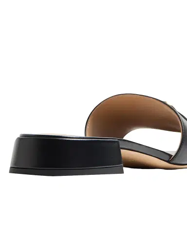Valentino Garavani Women's VLogo Signature 20MM Slide Sandals - Black | Thumbnail 6