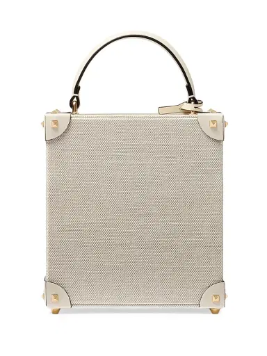 Valentino Garavani Perfume Case in Canvas and Calfskin - Natural Ivory | Thumbnail 4