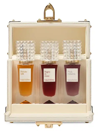 Valentino Garavani Perfume Case in Canvas and Calfskin - Natural Ivory | Thumbnail 5