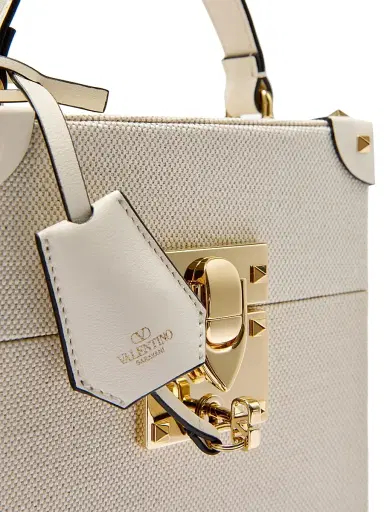 Valentino Garavani Perfume Case in Canvas and Calfskin - Natural Ivory | Thumbnail 6