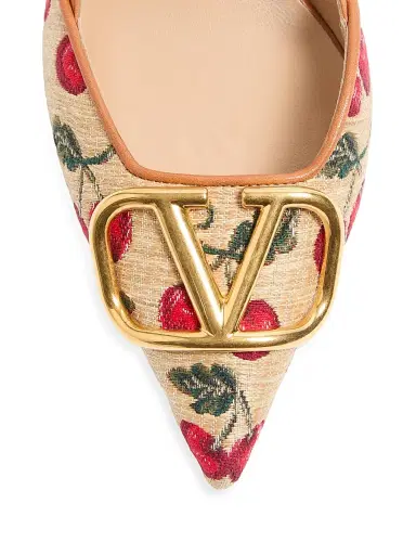 Valentino Garavani Women's VLogo Signature Slingback Pumps 80MM | Thumbnail 6 Valentino Garavani Women's VLogo Signature Slingback Pumps 80MM | Thumbnail 6