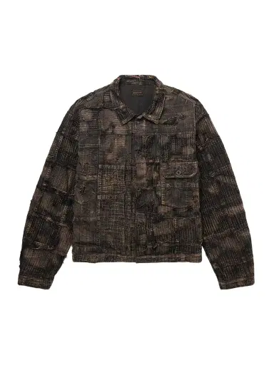 KAPITAL Boro Distressed Patchwork Cotton and Linen-Blend Jacket - Men | Thumbnail 1