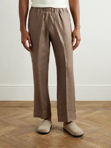PIACENZA 1733 Straight-Leg Linen Trousers - Men | Thumbnail 3 PIACENZA 1733 Straight-Leg Linen Trousers - Men | Thumbnail 3