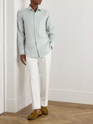 Loro Piana André Arizona Linen hirt - Men | Thumbnail 2 Loro Piana André Arizona Linen hirt - Men | Thumbnail 2
