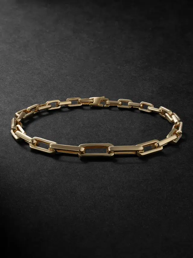 Jacquie Aiche 14-Karat Gold Chain Bracelet - Men