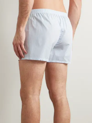Zegna Striped Cotton-Poplin Boxer Shorts - Men | Thumbnail 3 Zegna Striped Cotton-Poplin Boxer Shorts - Men | Thumbnail 3