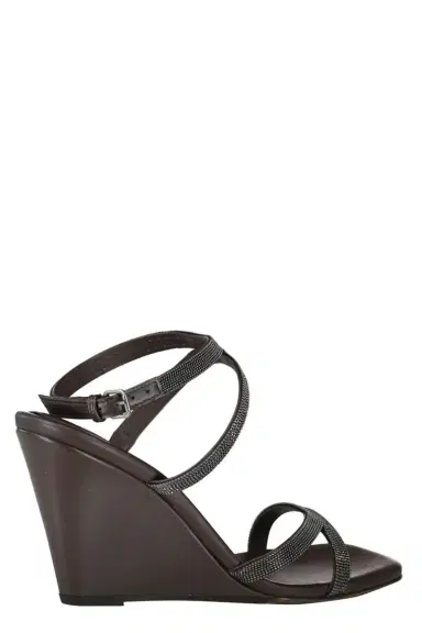 Brunello Cucinelli Monili Strap Wedge | Thumbnail 4