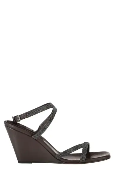Brunello Cucinelli Monili Strap Wedge | Thumbnail 1