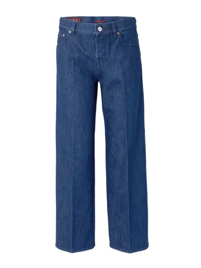 Cropped Mid-rise Straight-leg Jeans