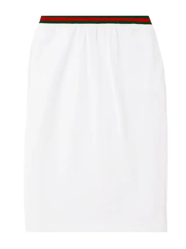 Striped Cotton-jersey Skirt