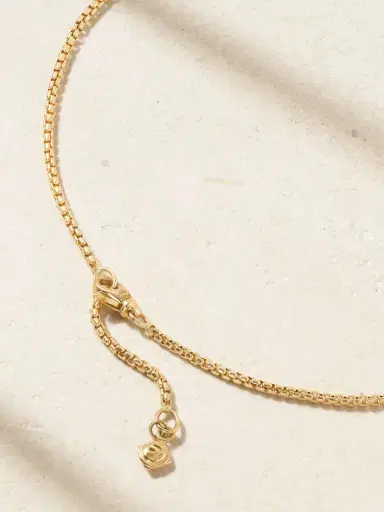 David Yurman Hollow Box Chain 18-karat Gold Necklace | Thumbnail 3