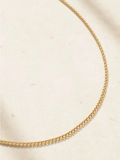 David Yurman Hollow Box Chain 18-karat Gold Necklace | Thumbnail 4