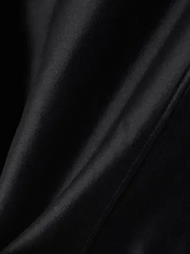 SHUSHU/TONG Gathered Wool And Linen-blend Trimmed Wool And Silk-blend Twill Mini Dress | Thumbnail 4