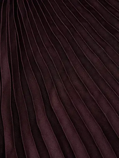 A.L.C. Women's Reagan Pleated Midi-Dress - Deep Plum | Thumbnail 7