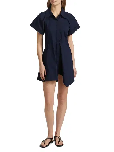 A.L.C. Women's Julie Asymmetric Cotton Mini-Shirtdress | Thumbnail 2 A.L.C. Women's Julie Asymmetric Cotton Mini-Shirtdress | Thumbnail 2