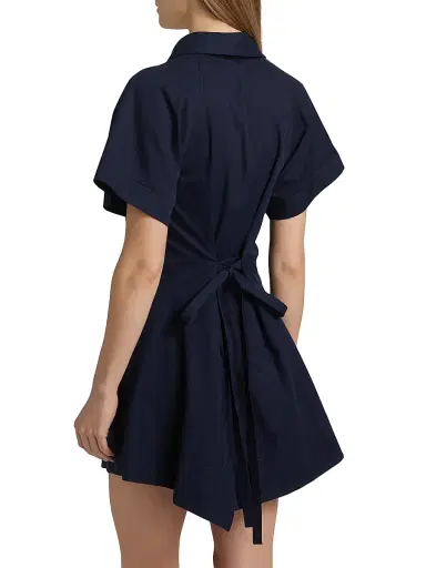 A.L.C. Women's Julie Asymmetric Cotton Mini-Shirtdress | Thumbnail 5 A.L.C. Women's Julie Asymmetric Cotton Mini-Shirtdress | Thumbnail 5