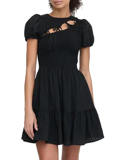 Hill House Home Women's The Gia Mini Nap Dress - Black | Thumbnail 2