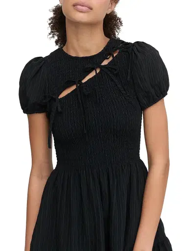 Hill House Home Women's The Gia Mini Nap Dress - Black | Thumbnail 4